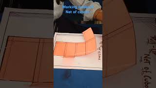 Maths activity class vii net of cuboid #mathsproject #youtubeshorts