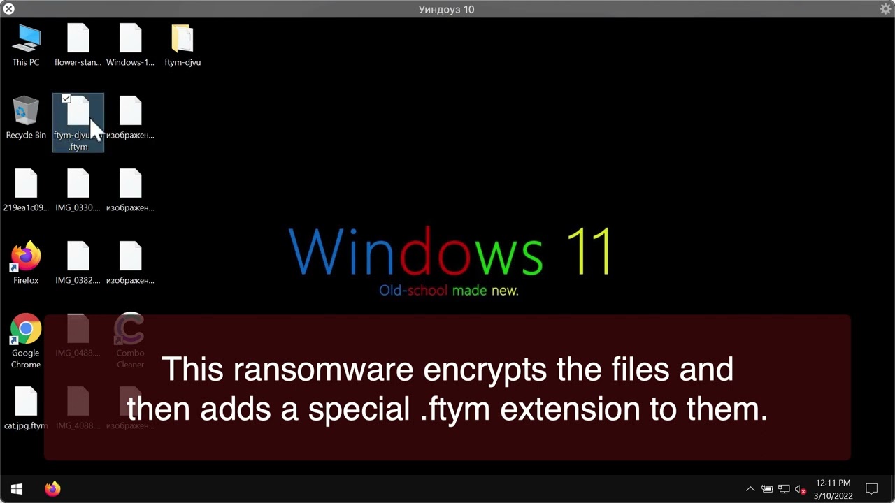 FTYM file virus (ransomware) removal instructions.