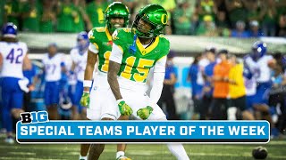 Tez Johnson Highlights | B1G Football Special Teams Player of the Week | Sept. 9, 2024