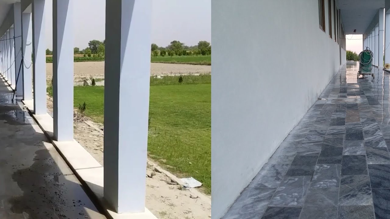 Marble Floor Grinding and Polishing Before and After Result