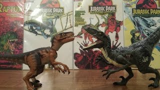 Throwback Thursday Juric World Blue Raptor Vs 1993 Kenner Jp Raptor Action Figures Hd