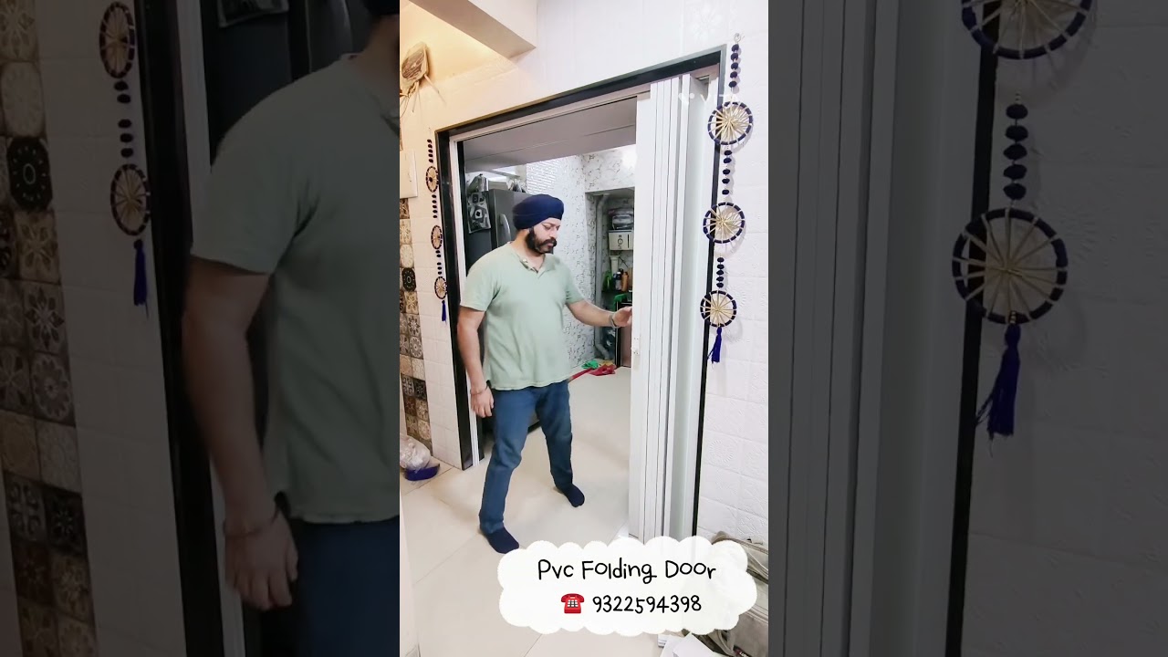 Space saver convenient & trending pvc folding door 9322594398 #innovations #veenus #homedecor