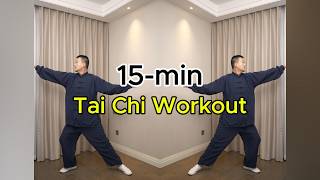 15 Min Tai Chi Workout | Lose Waist Fat for People Over 45 | No Jump, Beginner Friendly.