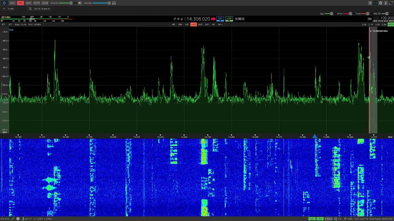 i9 27 inch iMac running all of my virtual audio - Sunsdr2dx - Expersdr V3 - Logic Pro - Ham Radio