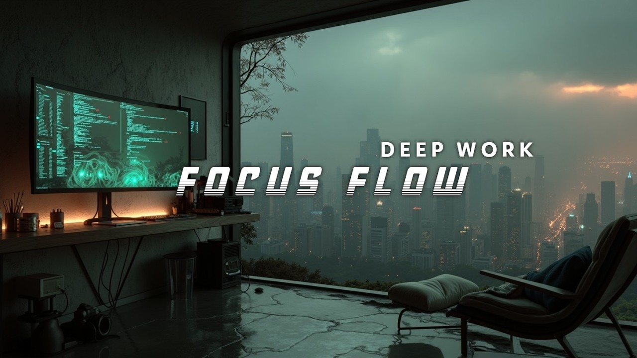 Музыка для глубокой работы: кодинг и концентрация туманной ночью ~ Атмосфера фокуса