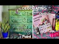 Chippy paint finish  stencil art  maximalist decorating adventure