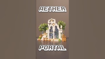 Aether Portal Timelapse #minecraft #minectraftbuilding