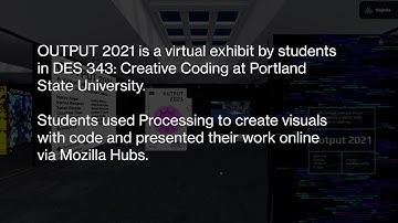 Output 2021 Mozilla Hubs Exhibit