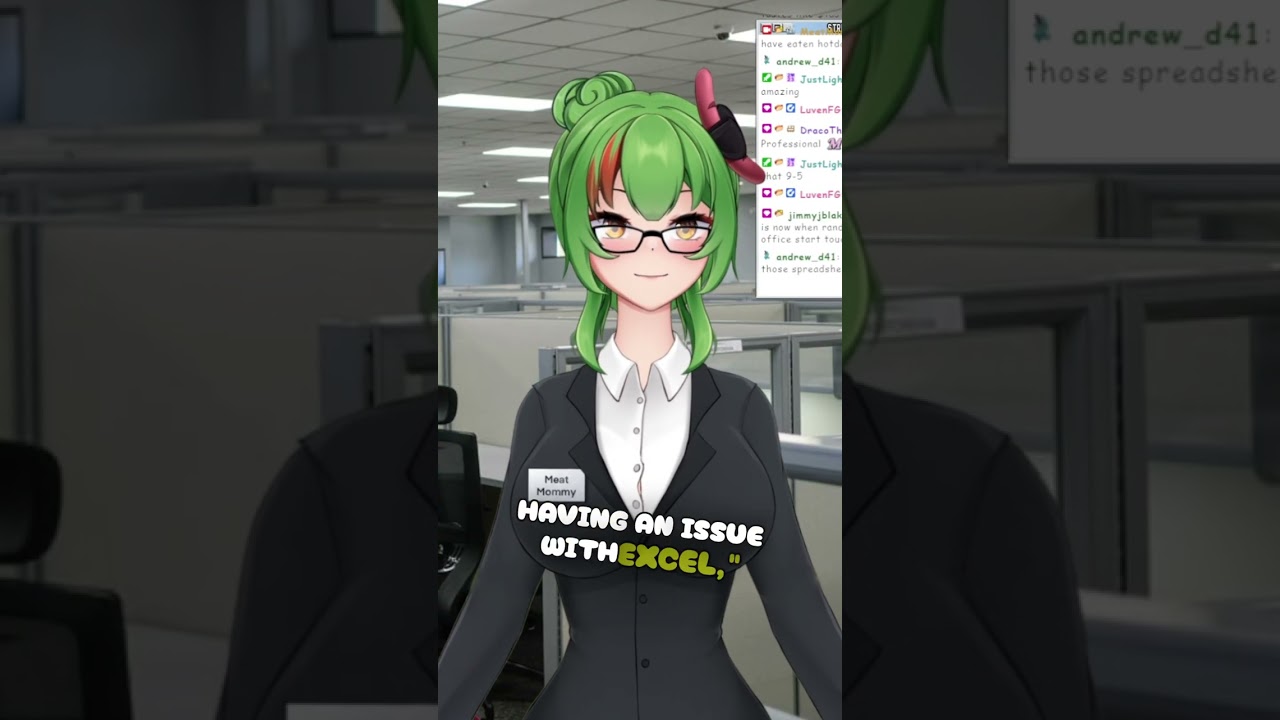 Who Knew MeatMommy_ Was an Excel Nerd?! #envtuber #vtuber #vtuberclips