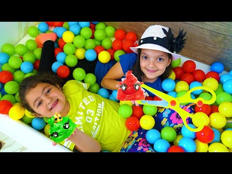 Kids and  Mommy pretend play Poopsie Cutie Tooties Surprise opening! Surprise slime Masal & Öykü