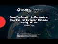 Havel stage | From Declaration to Deterrence: How Far Has European Defence Really Come?