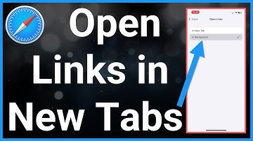 Links openen in een nieuw tabblad in Safari