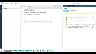 4.2.6 Can You Graduate? codehs python