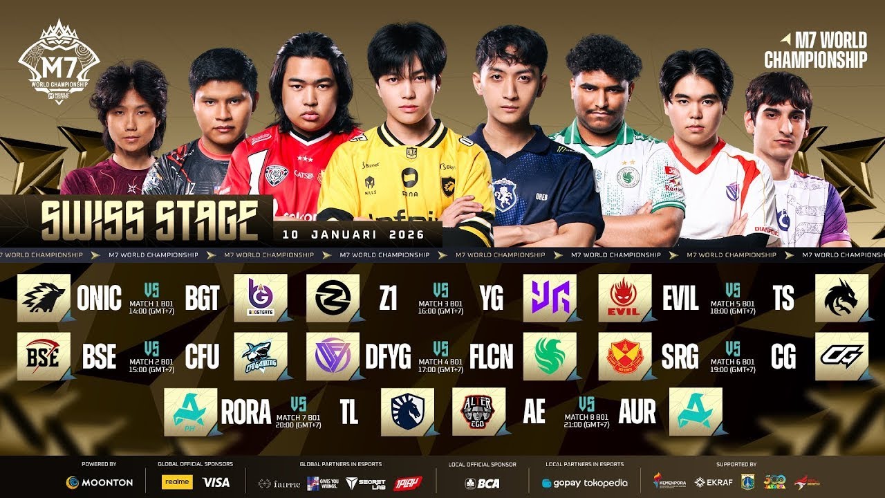 RESTREAM AE VS AURORA GAMING BO1 M7 WORLD CHAMPIONSHIP | MOBILE LEGENDS BANG BANG 