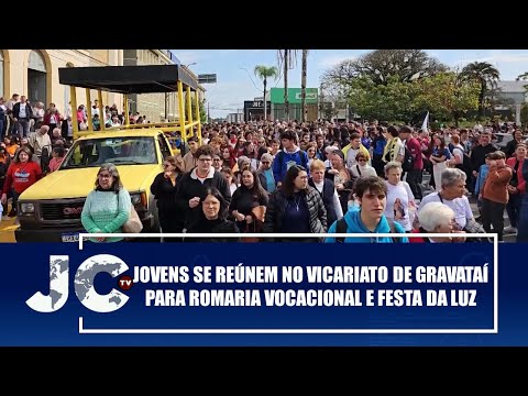 Jovens se reúnem no Vicariato de Gravataí para Romaria Vocacional e Festa da Luz – JCTV – 21/08/25