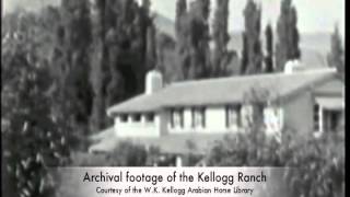Archival film footage from the Kellogg Ranch