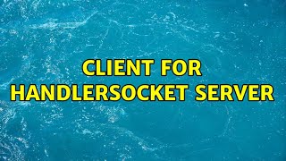 Client for handlersocket server
