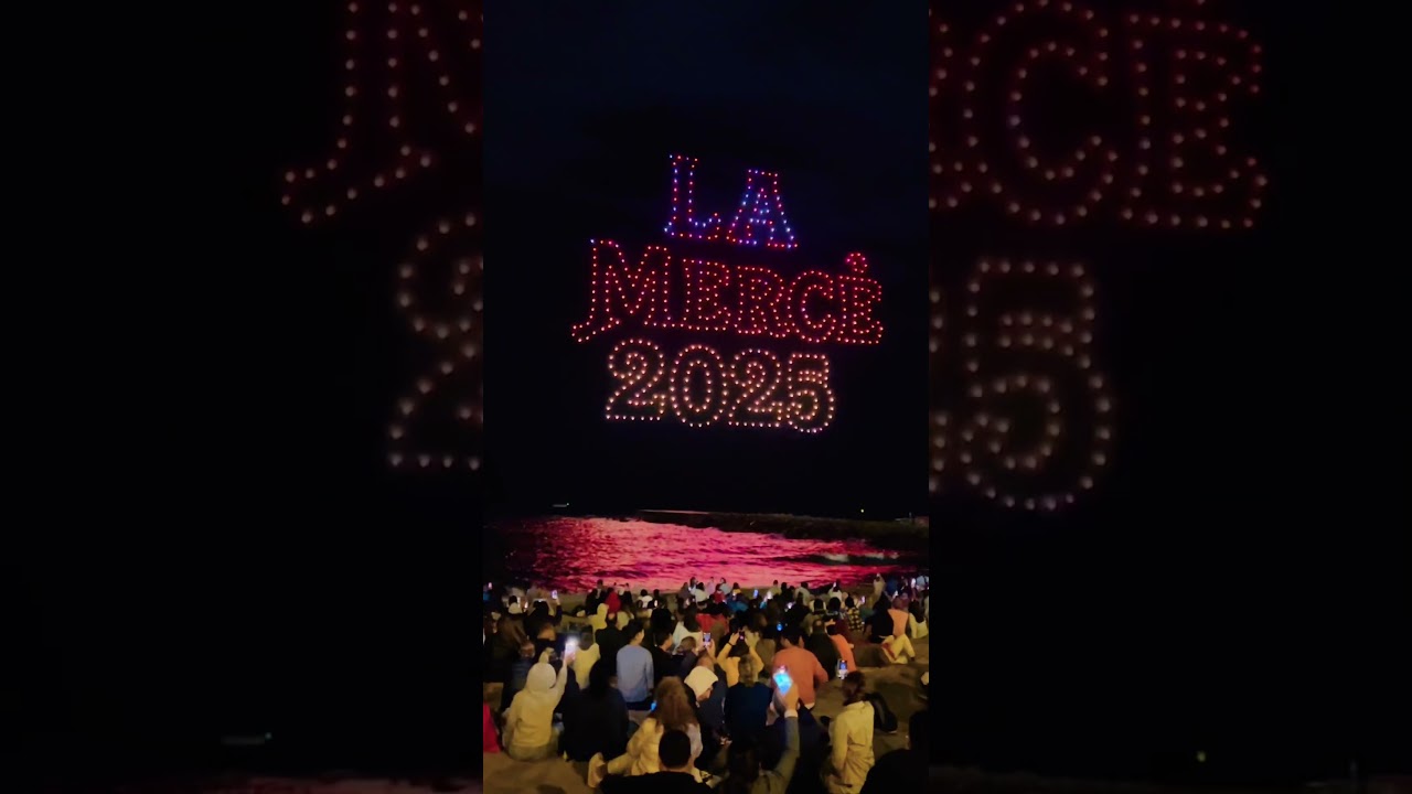 🇪🇸 La Mercè Drone (500) Light Show 2025 Barcelona 