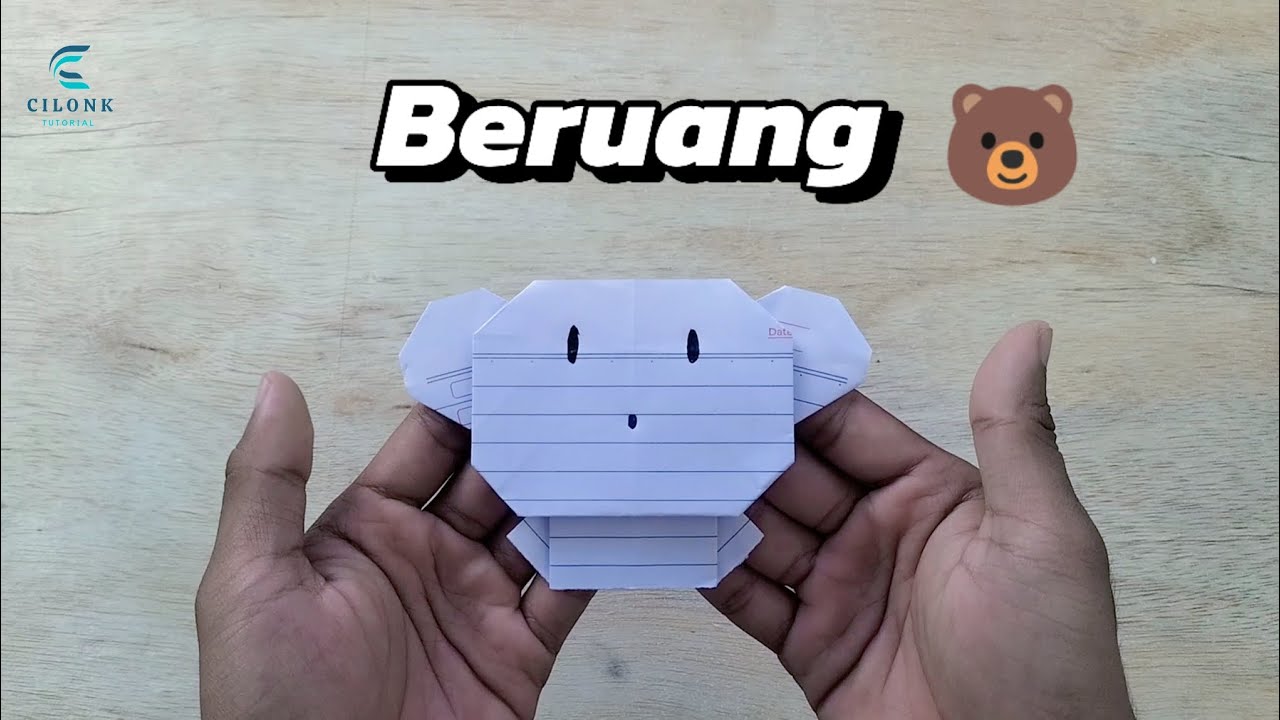 Cara Membuat BERUANG 🐻 Dari Kertas