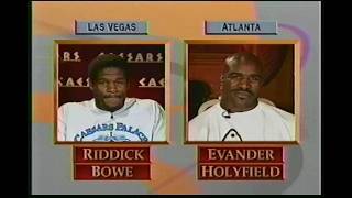 Boxing: Riddick Bowe and Evander Holyfield Interview (1995)