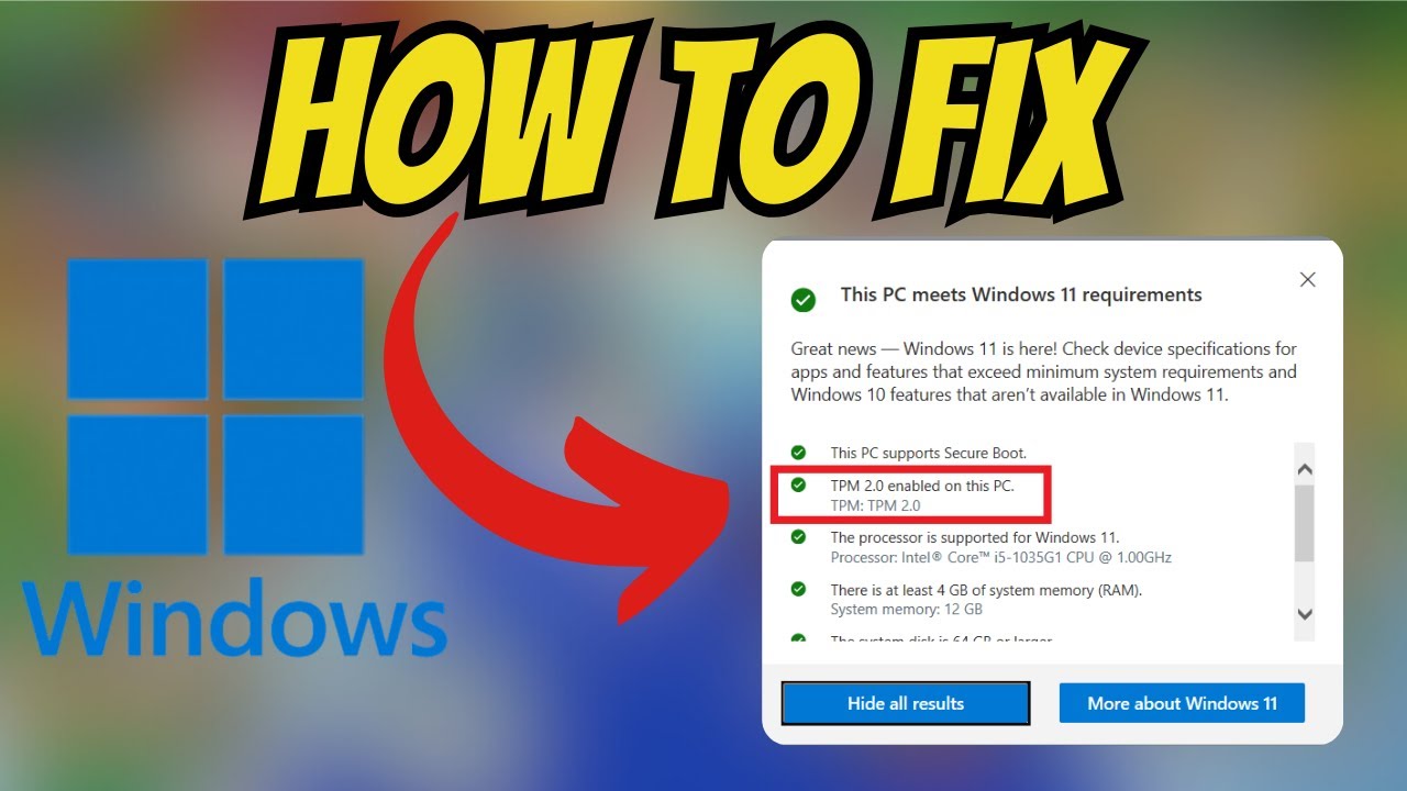 Как исправить проблему с TPM 2.0 в Windows 11! [НЕОБХОДИМО ВКЛЮЧИТЬ]