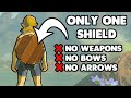 Breath of the Wild with One Shield and NOTHING ELSE