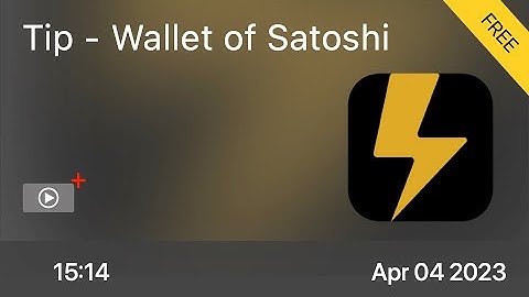 Tip - Wallet of Satoshi - Full Video