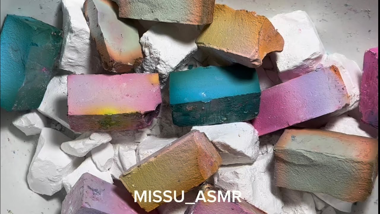 colourful gym chalk/jumbo gym chalk /Satisfying ASMR/Sleep Aid Oddly