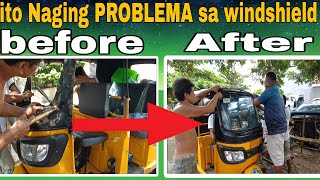 3wheel tuktuk/bokyo windshield install | tuktuk daming sira