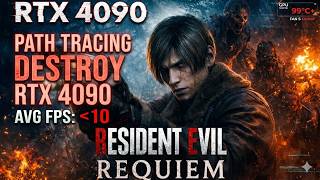 Resident Evil Requiem - RTX 4090 HDR+, 4K, Max, Path Tracing Gameplay - GPU Performance