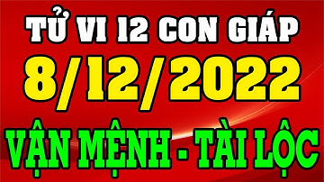 Tử vi hàng ngày 12 con giáp ngày 8/12/2022: Vận Mệnh, Tài Lộc, Chúc mừng những con giáp may mắn