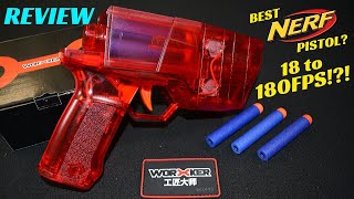 [REVIEW] SUPER TINY NERF PISTOL! Transparent Red Worker Hurricane (Limited Edition)