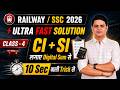 ULTRA FAST SOLUTION CLASS-4 BY DP SIINGGH | 10 SEC Trick | Railway Exam 2026 #ssc2026 #tricks
