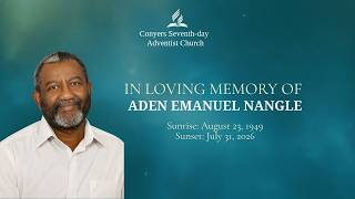 Celebration of Life Elder Aden Emanuel Nangle