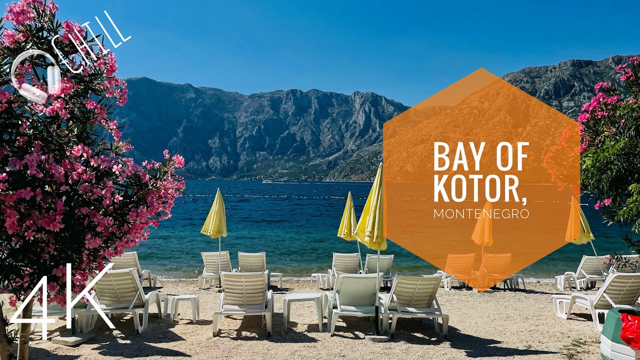 Virchual ™ Bay of Kotor, Montenegro 🇲🇪 4K Virtual tour/run.  Beautiful low key holiday destination