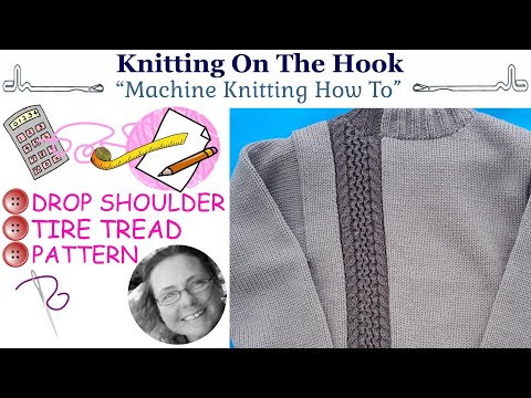 Machine Knitting - Pattern Adult Sweater Tire Tread