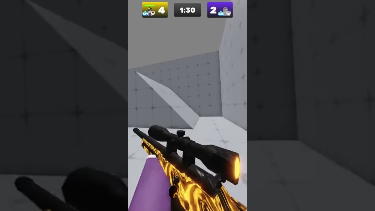 Clean quick scope headshot in Roblox rivals