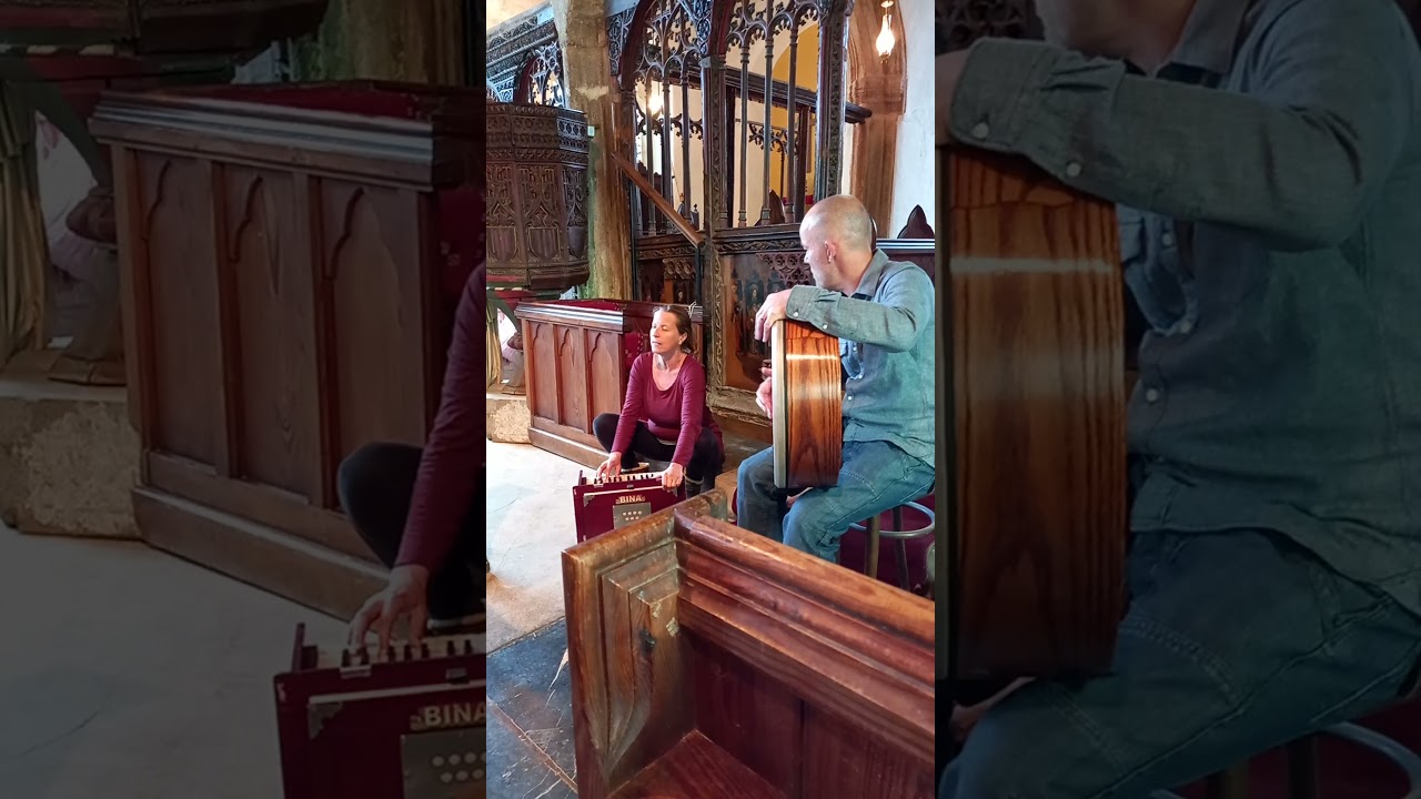 Frances Narayani Baker singing in St Sylvester's Church, Chivelstone.