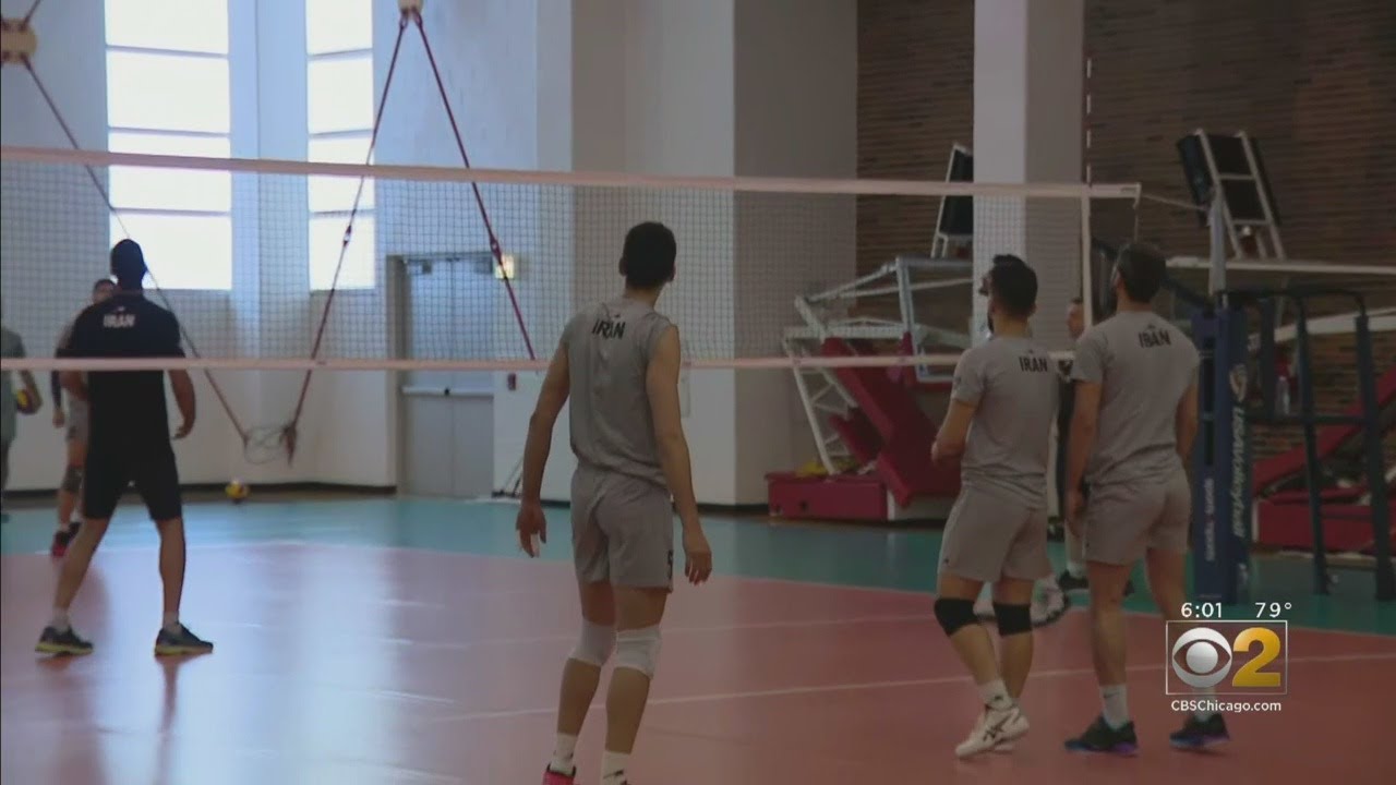 newspaper mockup Iranian Volleyball Team Held For Hours At O'Hare