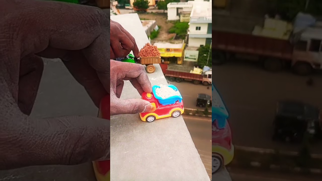 mini tractor trolley Ke Upar Se Putti and ret rakhkar Palat Diya