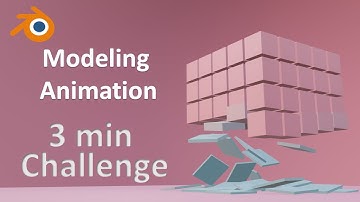 Satisfying Falling Cube Loop Animation - 3 minutes challenge (Blender 2.83) Kinematic animation node