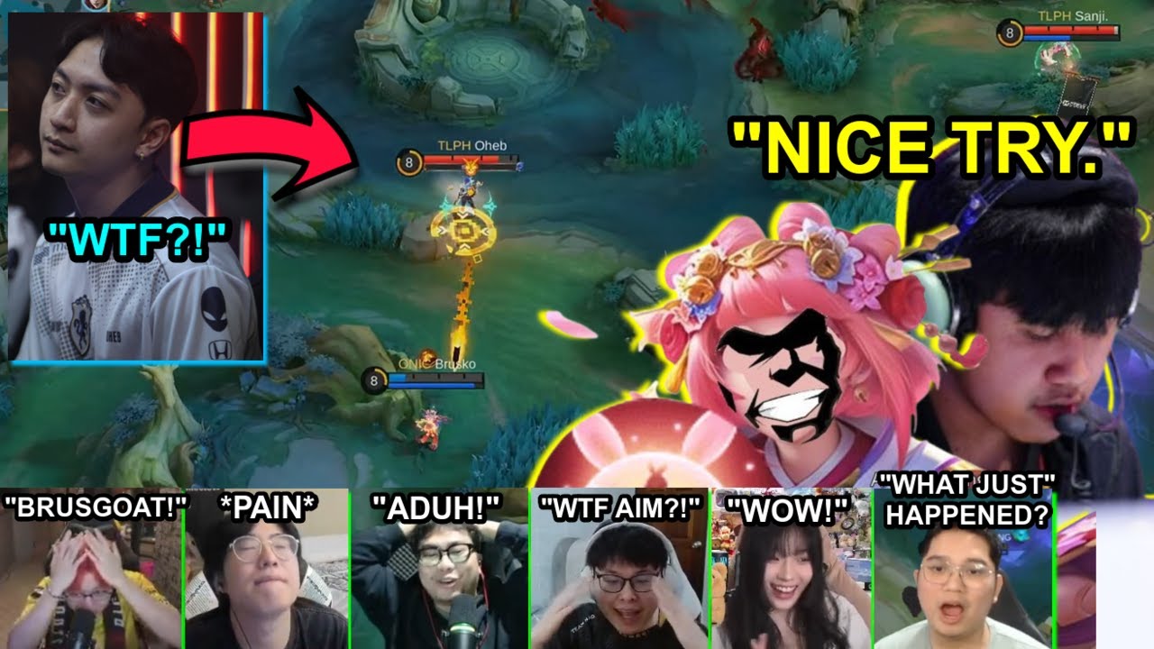 (ENG SUB) STREAMERS REACT TO BRUSKO'S ANGELA OUTPLAYING OHEB'S GRANGER | ONIC PH VS TLPH MPL PH S15