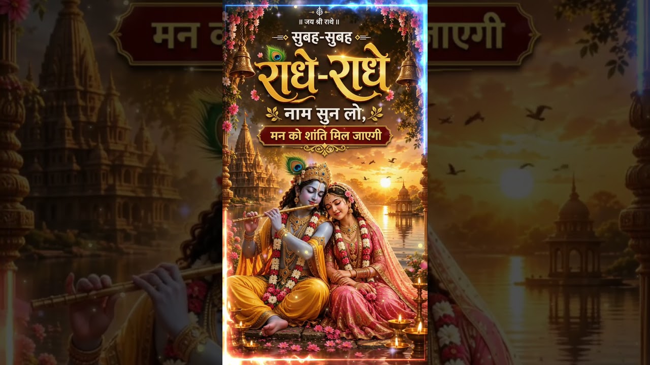 दिन की शुरुआत करें राधे राधे नाम से — भक्ति की बातें प्रवचन