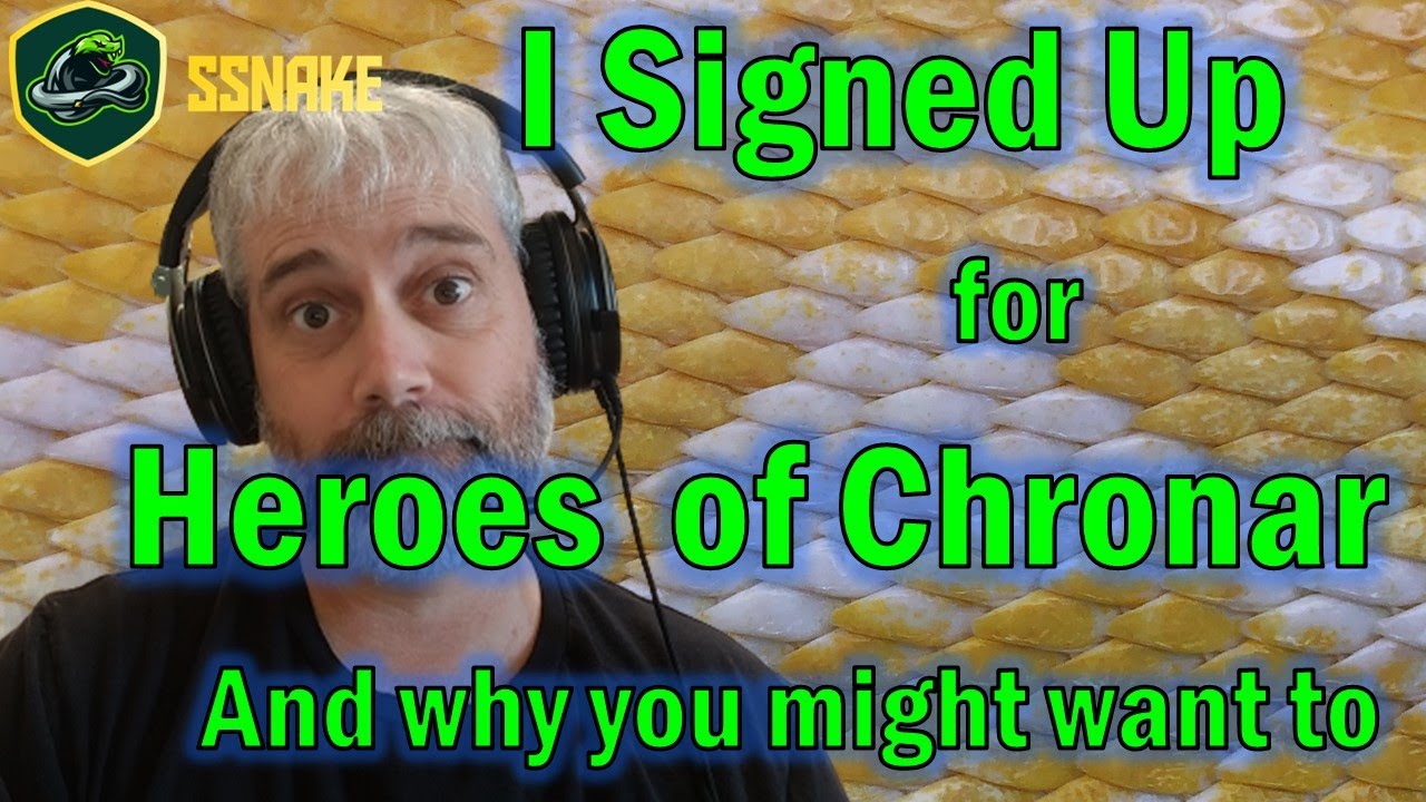 I signed up for Heroes of Chronar, an NFT mobile game coming soon