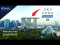 Skypark observation deck  marina bay sands  singapore  4k
