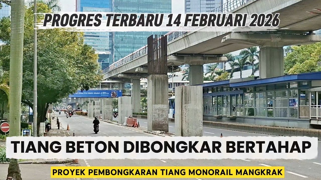 Update Terkini❗️Pembongkaran Tiang Monorail Mangkrak Jalan Rasuna Said Jakarta Selatan