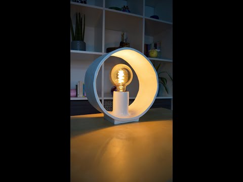 Make It Yourself: Industrial Circle Filament Lamp 💡 Pottery ASMR Sounds