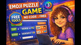 Build an Emoji Puzzle Game with NO Coding | Free Tools Only screenshot 1