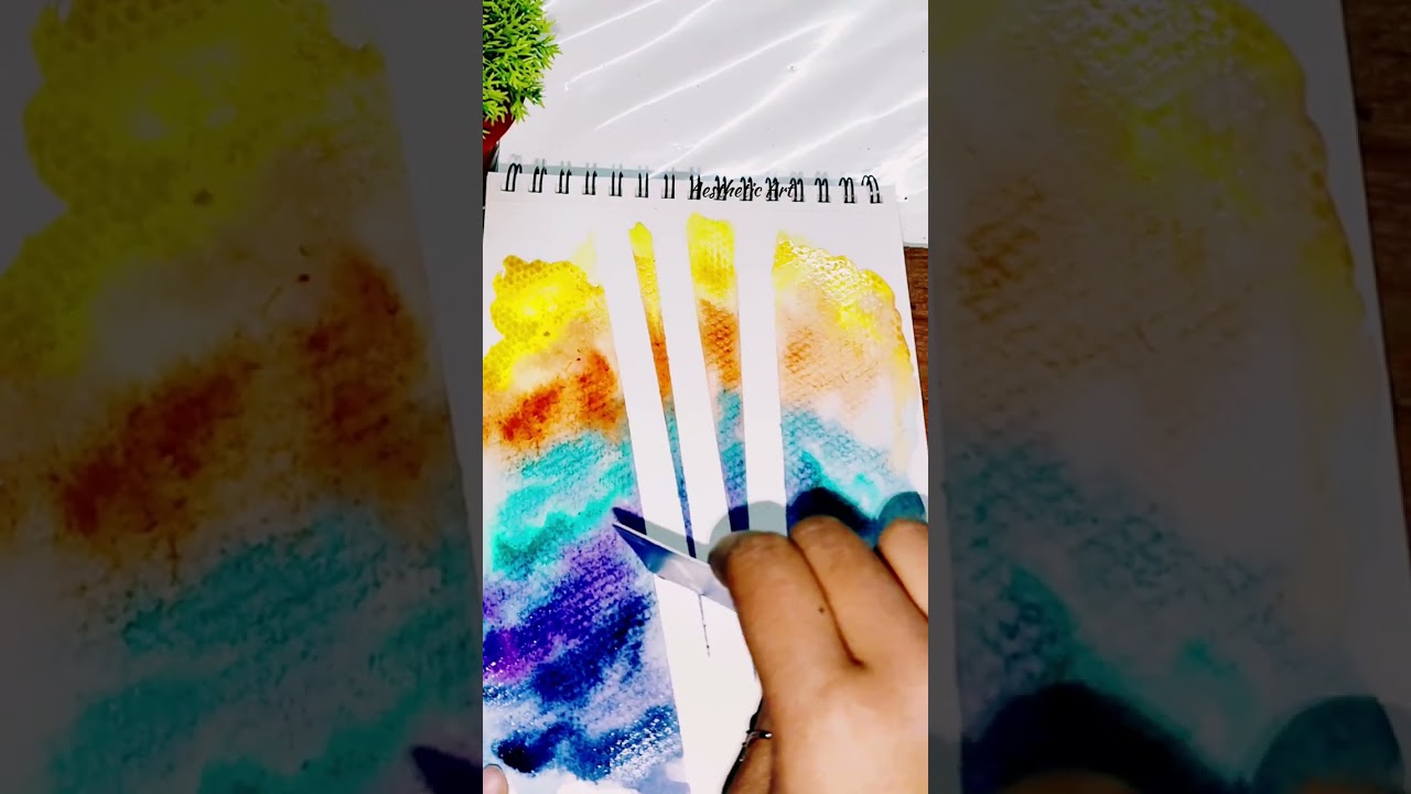 Watercolor scenery painting ideas for beginners||Aesthetic Art 