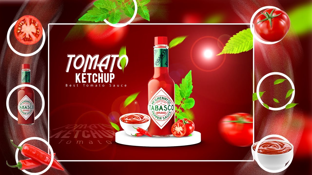poster tomato sauce in photoshop 